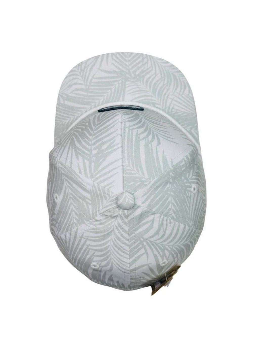 Callaway Bogey Free White and Light Gray Palm-Print Golf Cap Hat Adjustable NWT - Picture 3 of 6